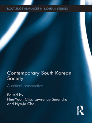 cover image of Contemporary South Korean Society